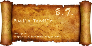 Buella Teréz névjegykártya